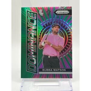 2024 Panini Prizm Liv Golf Bubba Watson Dominance Green Prizm 2/18 SP RangeGoats